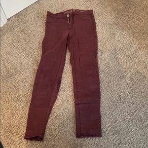 Maroon American Eagle Jeans